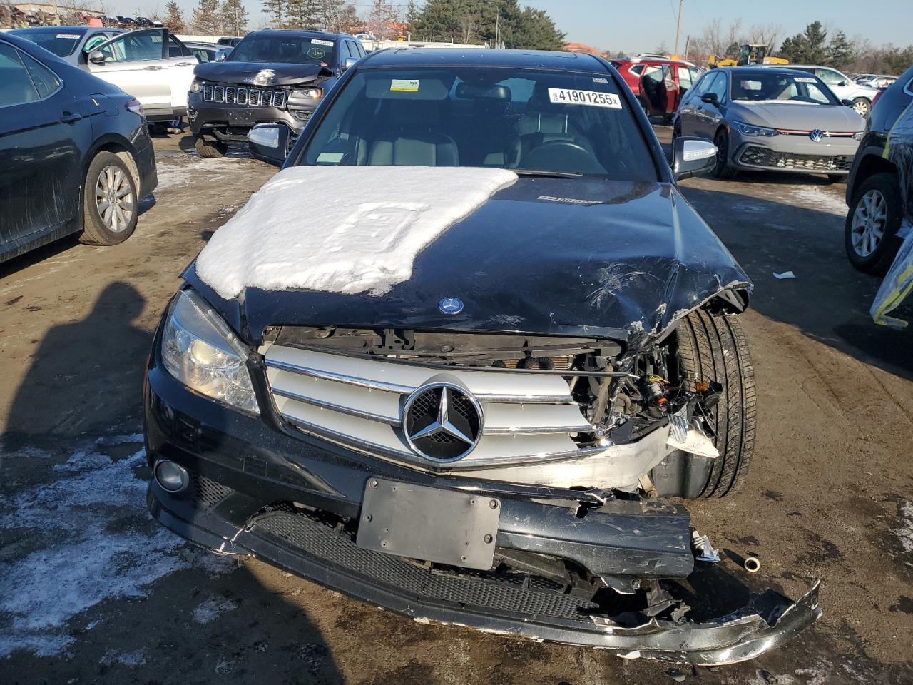 2009 Mercedes-Benz C-klasse VIN WDDGF81X79F233574 Copart auction photo, front end damage thumbnail 5