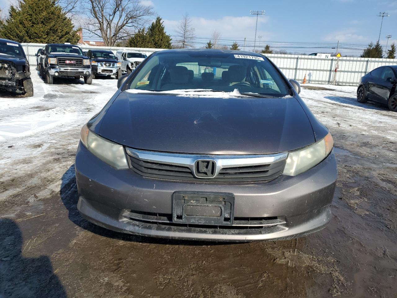 2012 Honda Civic VIN 2HGFB2F55CH500109 Copart auction photo, rear end / undercarriage damage thumbnail 5