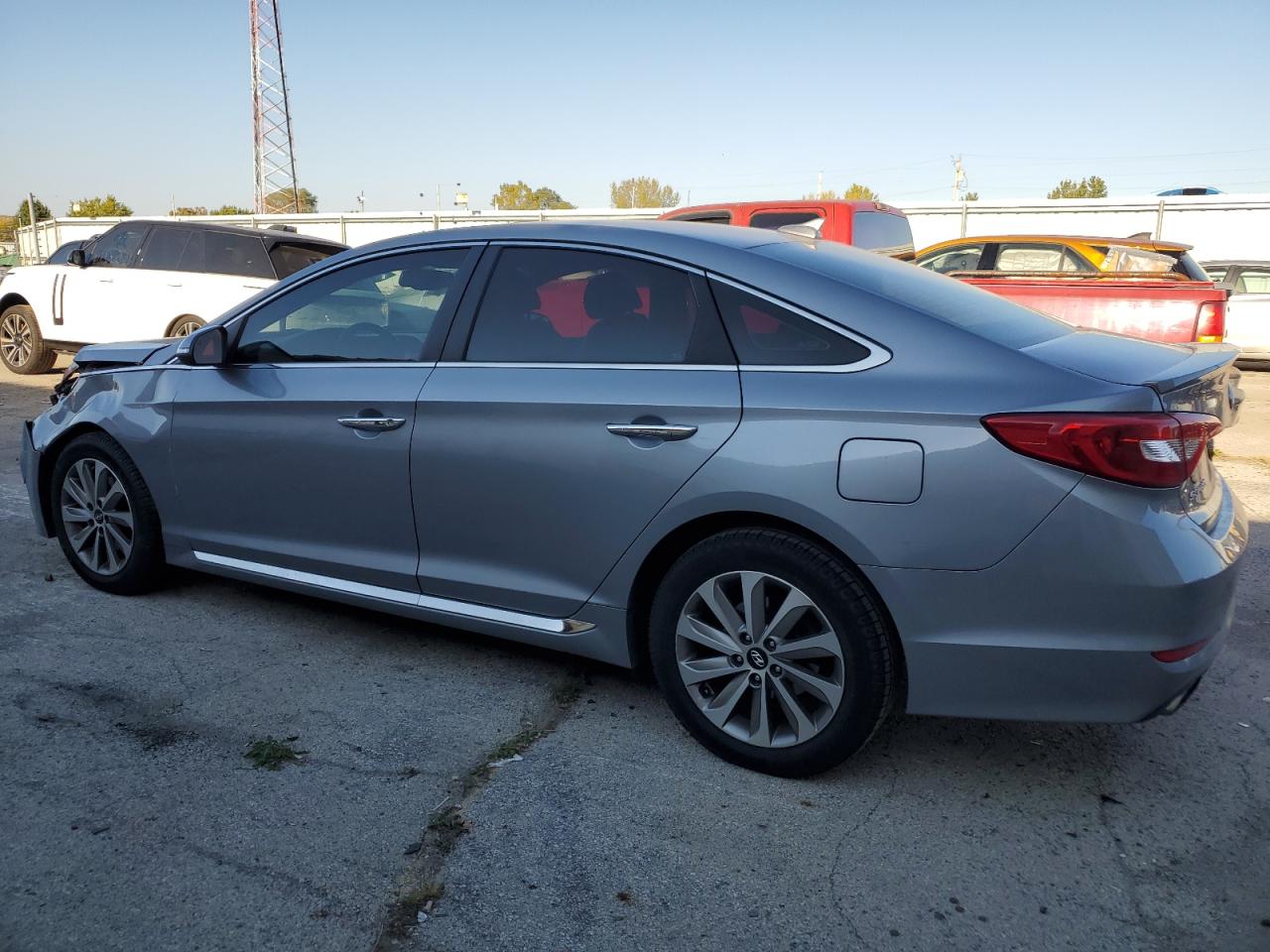 2015 Hyundai Sonata VIN 5NPE34AF8FH259452 Copart auction photo, front end damage thumbnail 2