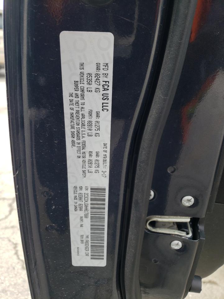 2017 Dodge Charger VIN 2C3CDXJG0HH617660 Copart auction photo, front end / minor dent/scratches damage thumbnail 12