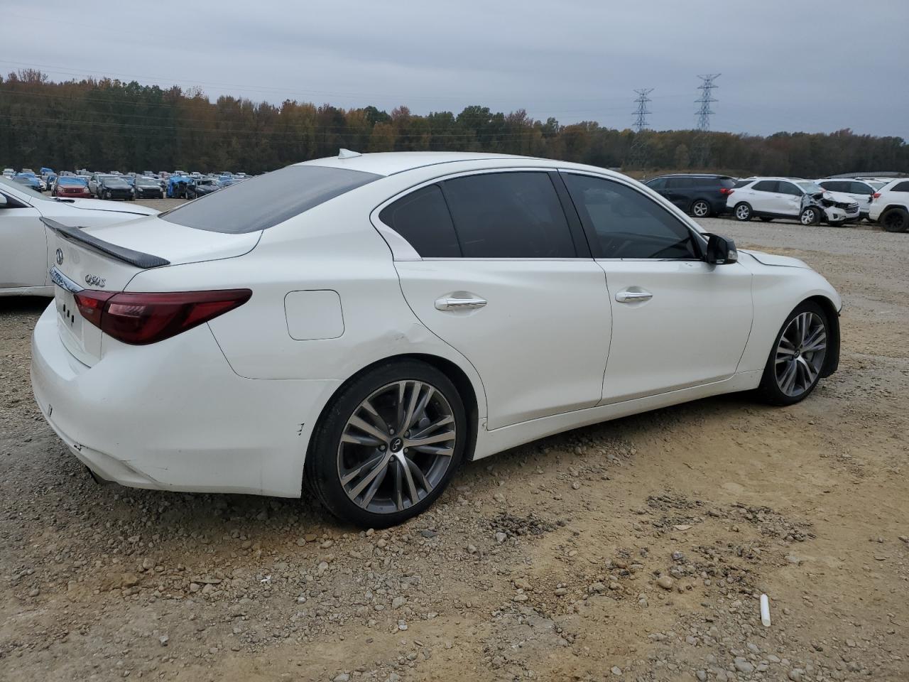 2018 Infiniti Q50 VIN JN1EV7AP3JM352028 Copart auction photo, front end damage thumbnail 3