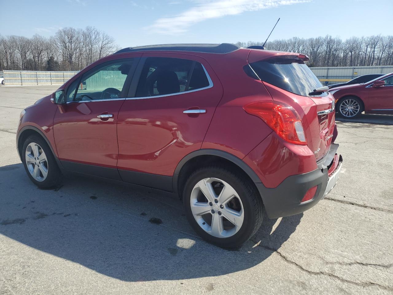2016 Buick Encore VIN KL4CJASB7GB624305 Copart auction photo, rear end / hail damage thumbnail 2