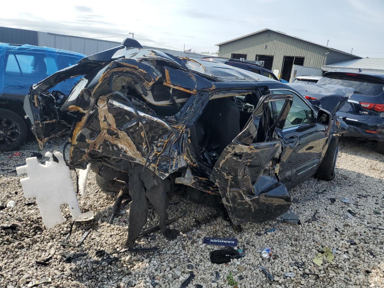 2014 Jeep Grand Cherokee VIN 1C4RJFAG0EC242327 Copart auction photo, all over damage thumbnail 3