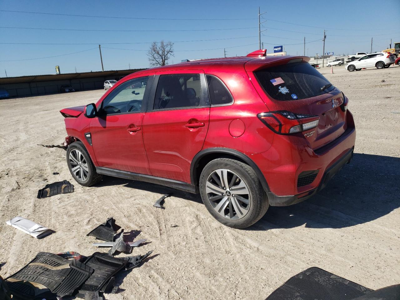 2021 Mitsubishi Outlander VIN JA4APUAU7MU028332 Copart auction photo, front end damage thumbnail 2