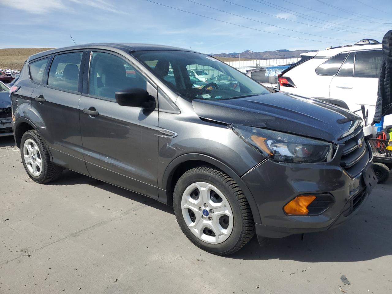 2018 Ford Escape VIN 1FMCU0F7XJUA08330 Copart auction photo, front end damage thumbnail 4