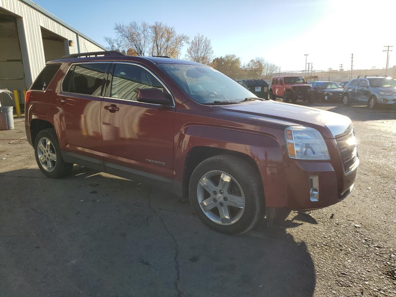 2012 GMC Terrain VIN 2GKFLTE54C6274390 Copart auction photo, front end / side damage thumbnail 4