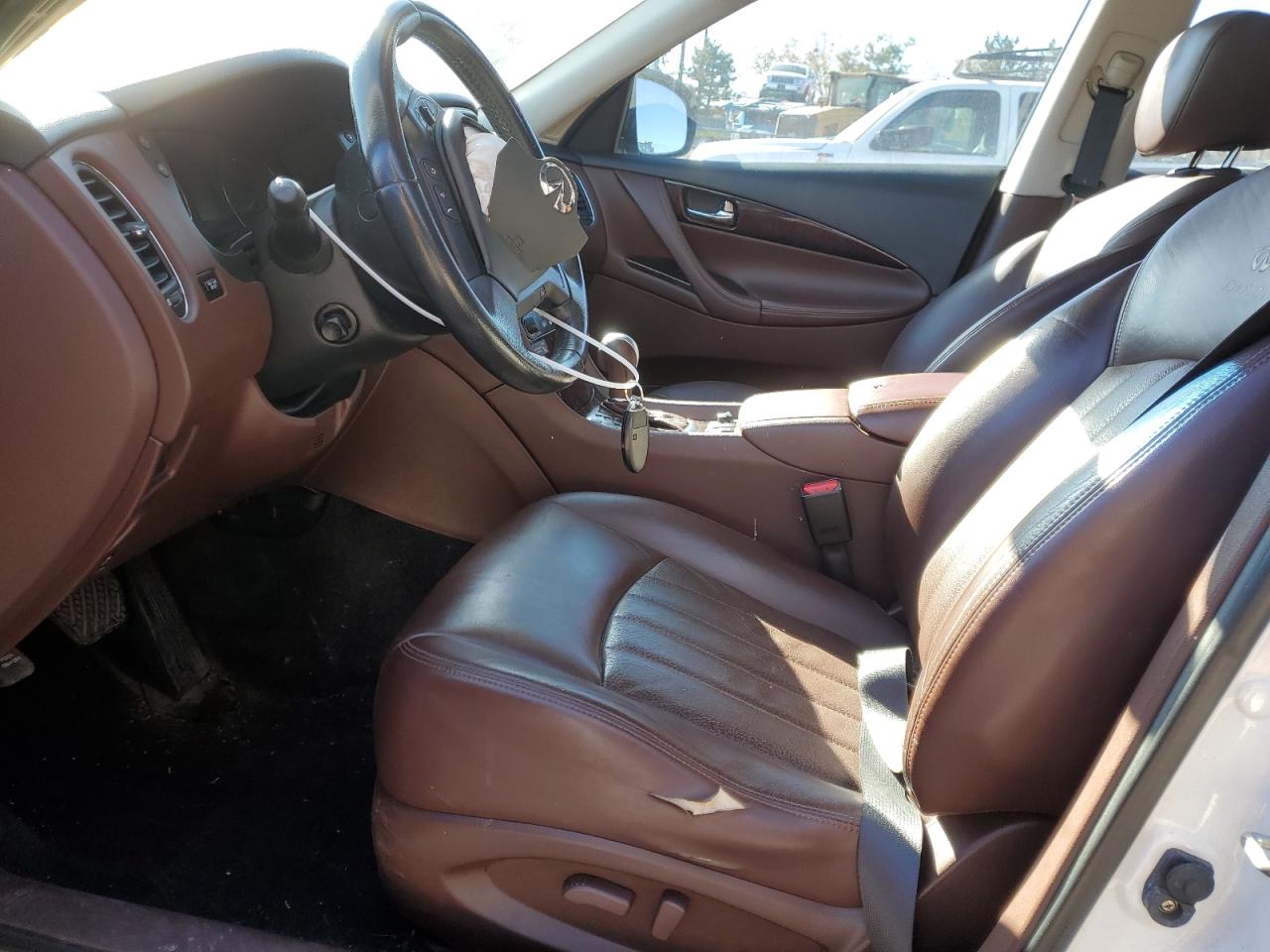 2012 Infiniti EX VIN JN1AJ0HR1CM450440 Copart auction photo, front end damage thumbnail 7