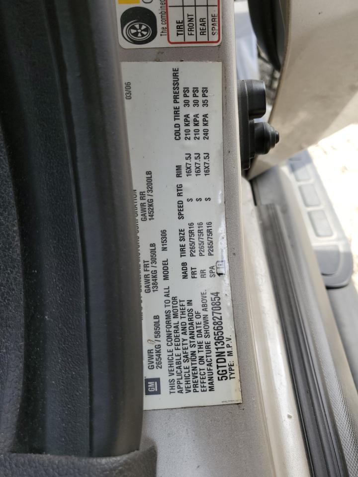 2006 Hummer H3 VIN 5GTDN136568270854 Copart auction photo, front end damage thumbnail 16