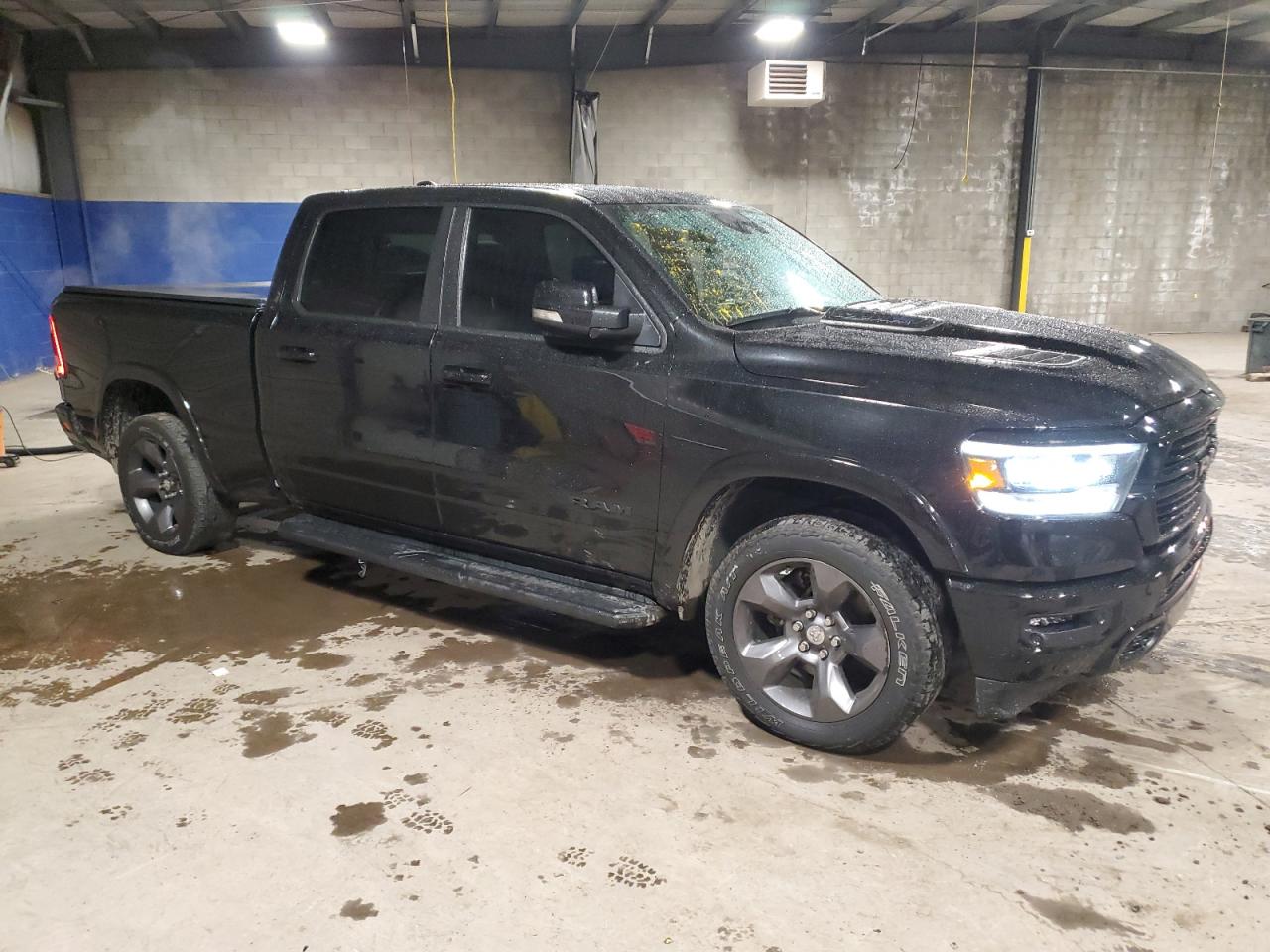 2021 RAM 1500 VIN 1C6SRFRT6MN783288 Copart auction photo, vandalism damage thumbnail 4
