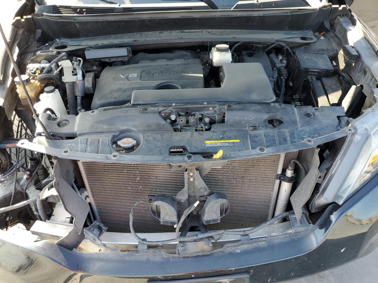 2019 Nissan Pathfinder VIN 5N1DR2MN6KC646343 Copart auction photo, front end / all over damage thumbnail 13