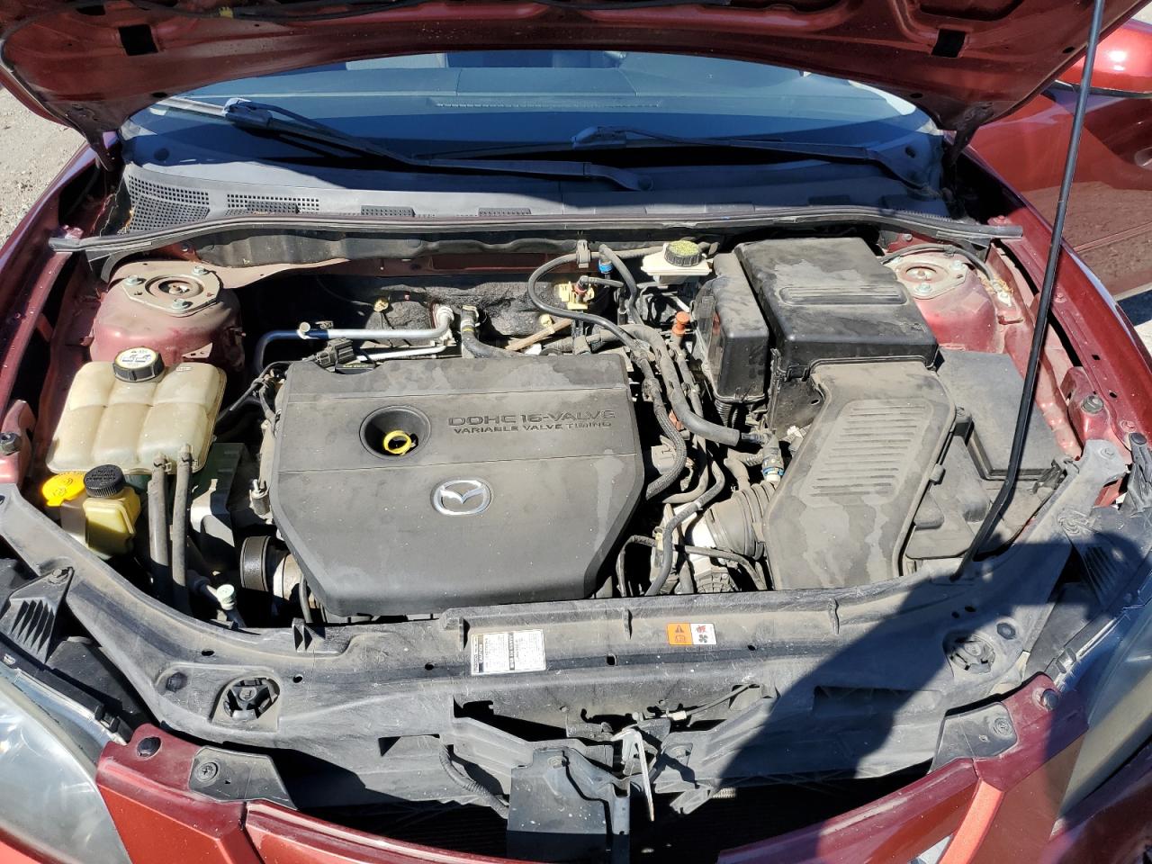 2008 Mazda 3 VIN JM1BK32G481186131 Copart auction photo, front end damage thumbnail 11