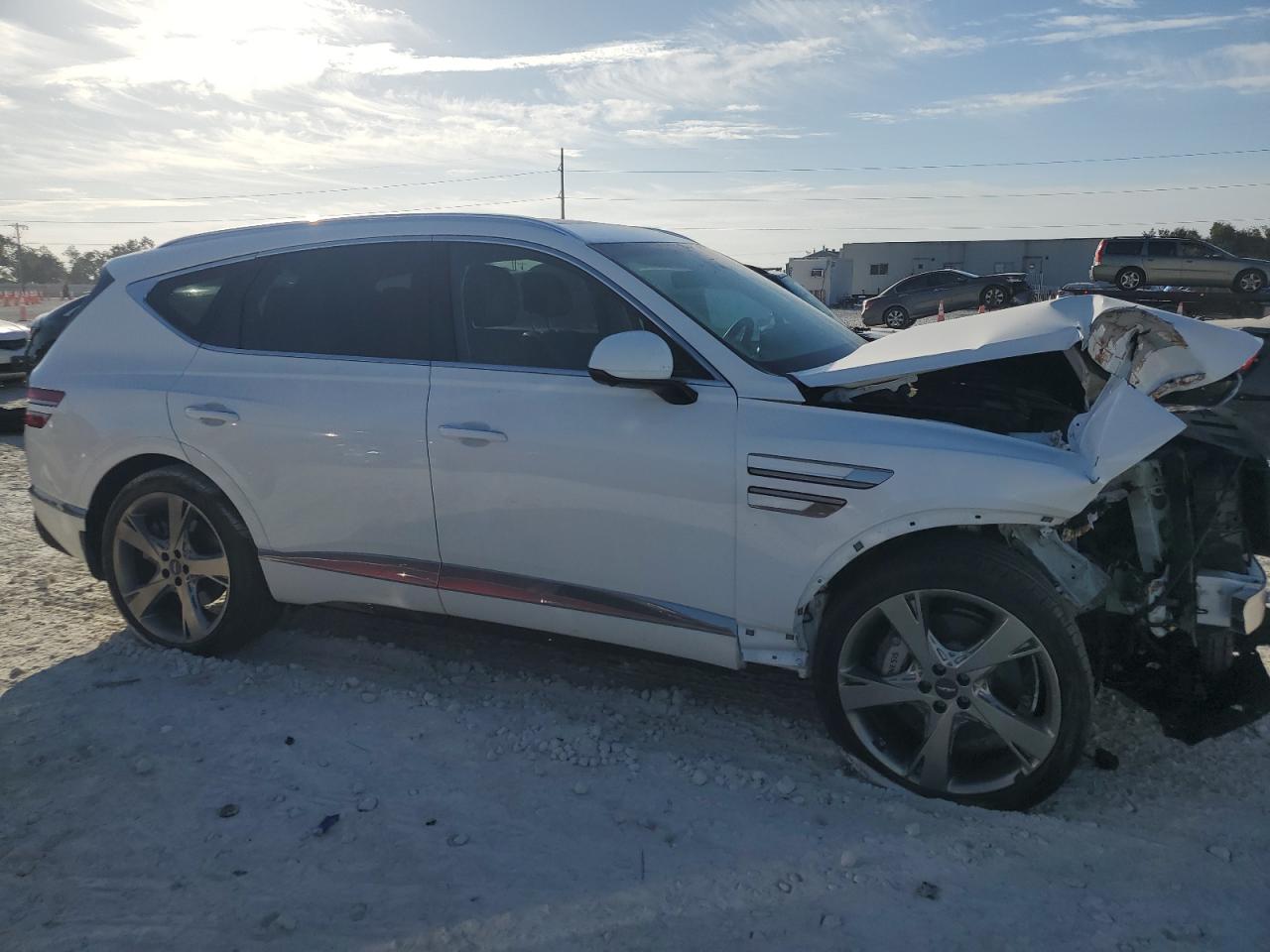 2024 Genesis Gv80 VIN KMUHCESC1RU161328 Copart auction photo, front end damage thumbnail 4