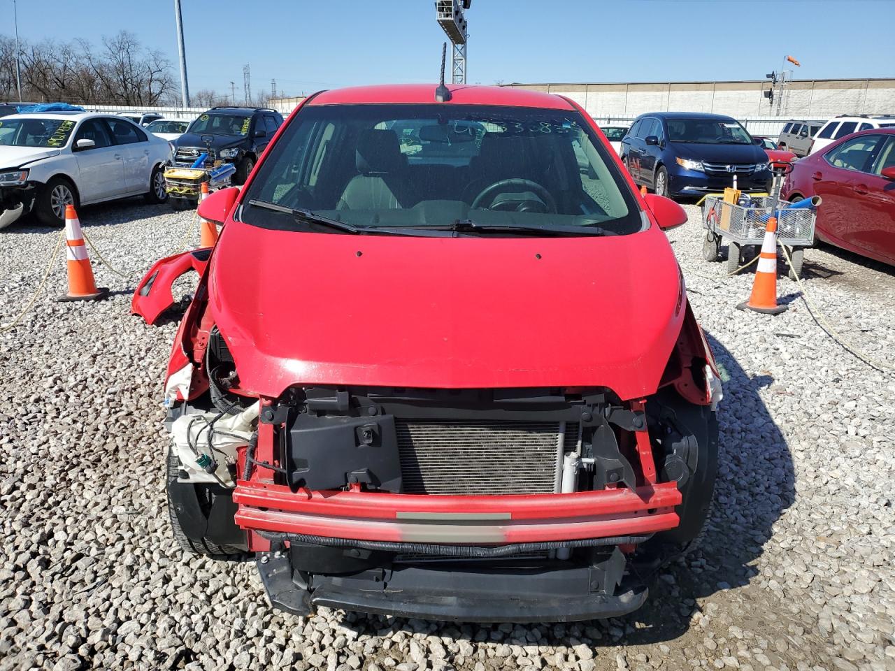 2013 Chevrolet Spark VIN KL8CB6S99DC526937 Copart auction photo, front end damage thumbnail 5