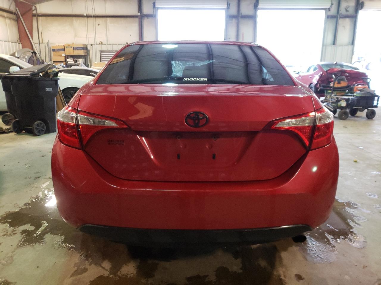 2015 Toyota Corolla VIN 2T1BURHE2FC340282 Copart auction photo, rollover damage thumbnail 6