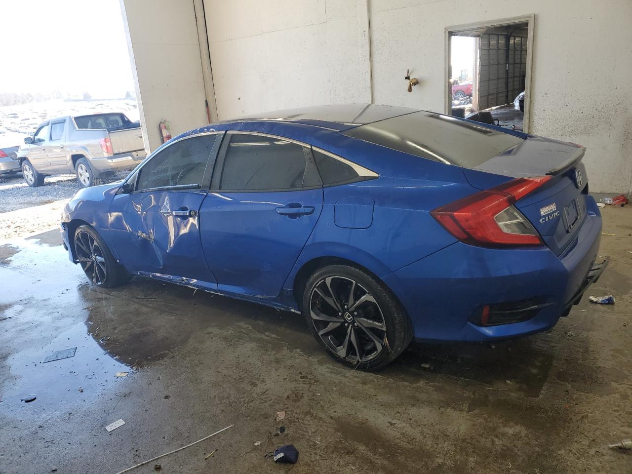 2019 Honda Civic VIN 19XFC2F88KE016726 Copart auction photo, side / minor dent/scratches damage thumbnail 2
