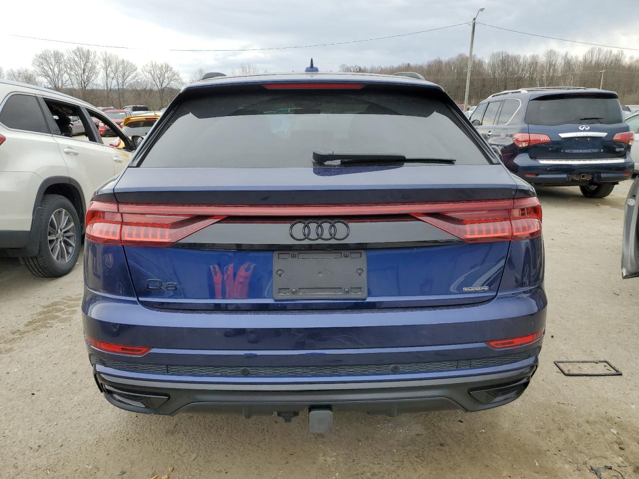 2023 Audi Q8 VIN WA1FVBF13PD013099 Copart auction photo, front end / rear end damage thumbnail 6