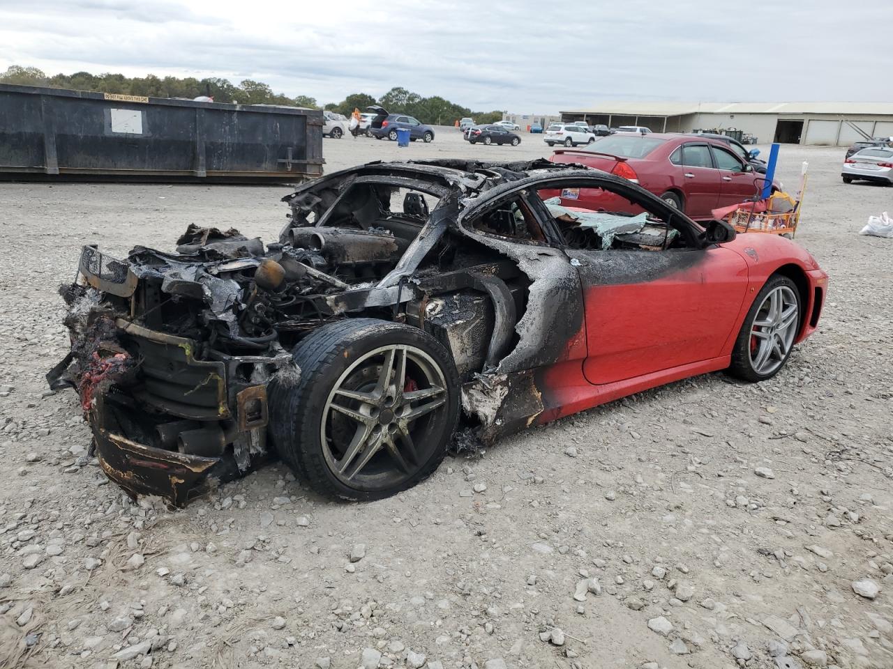 2007 Ferrari F430 VIN ZFFEW58A070155027 Copart auction photo, burn - engine / burn - interior damage thumbnail 3