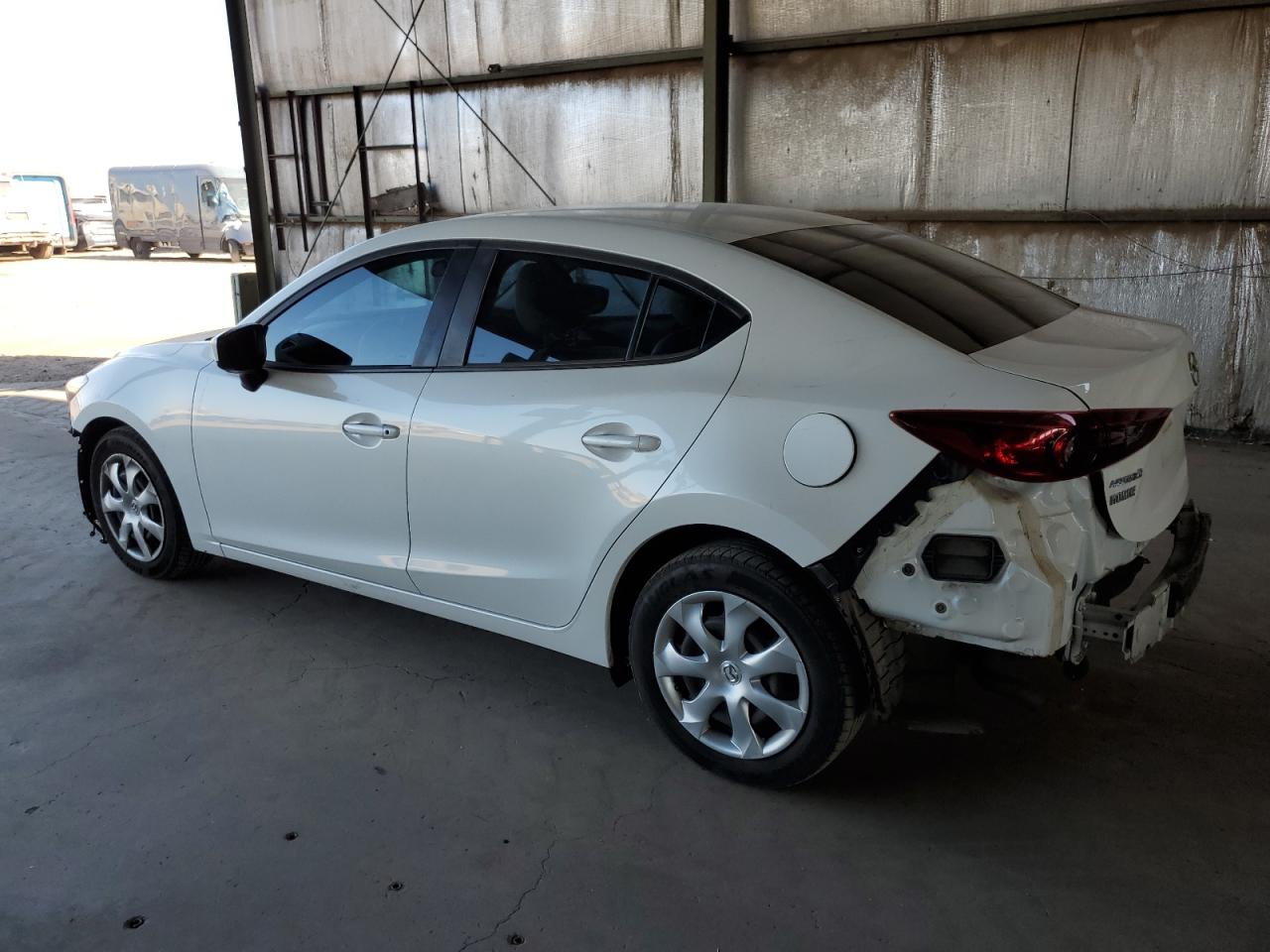 2017 Mazda 3 VIN 3MZBN1U7XHM154308 Copart auction photo, front end / rear end damage thumbnail 2