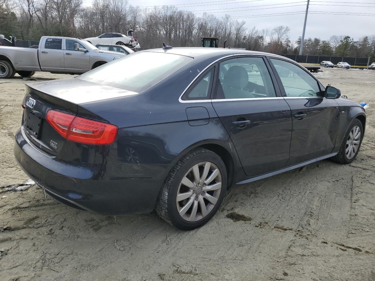 2015 Audi A4 VIN WAUBFAFL4FN031131 Copart auction photo, side damage thumbnail 3