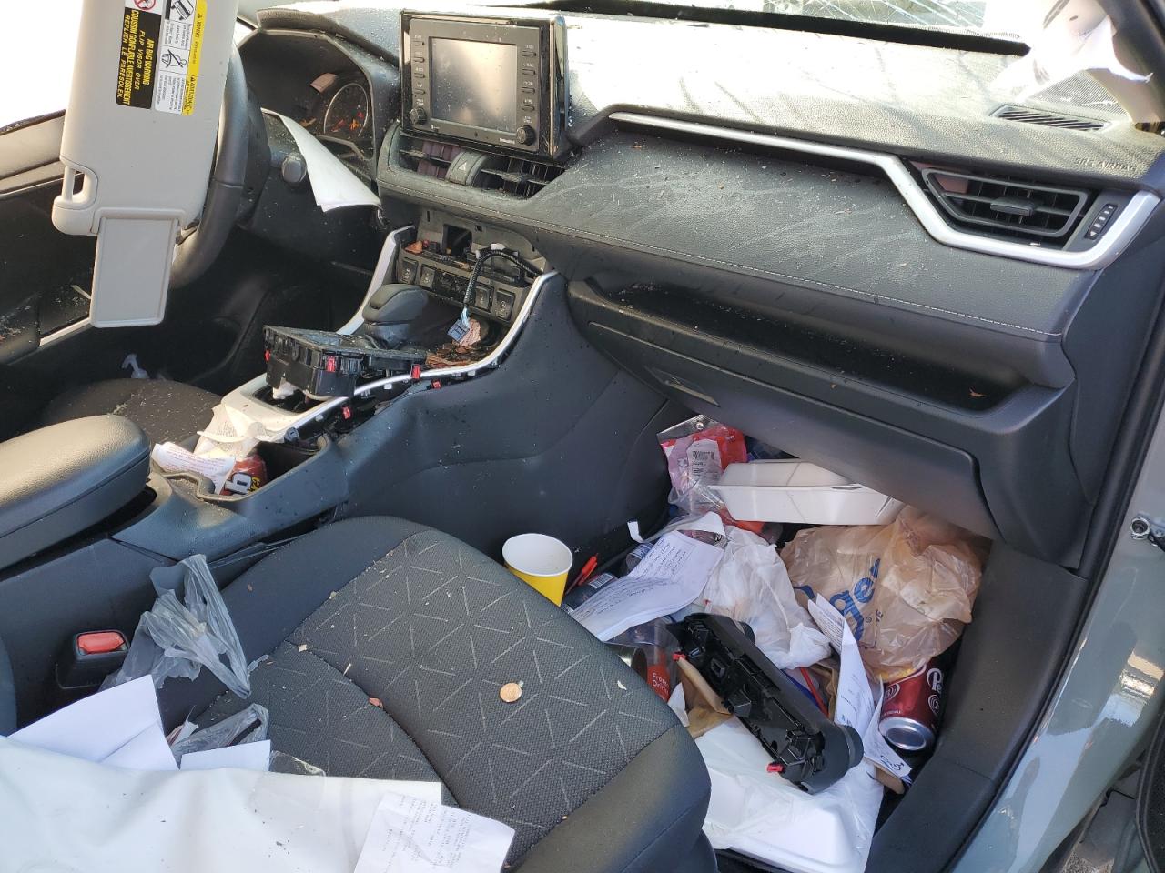 2022 Toyota RAV 4 VIN 2T3P1RFV5NW310991 Copart auction photo, all over damage thumbnail 8