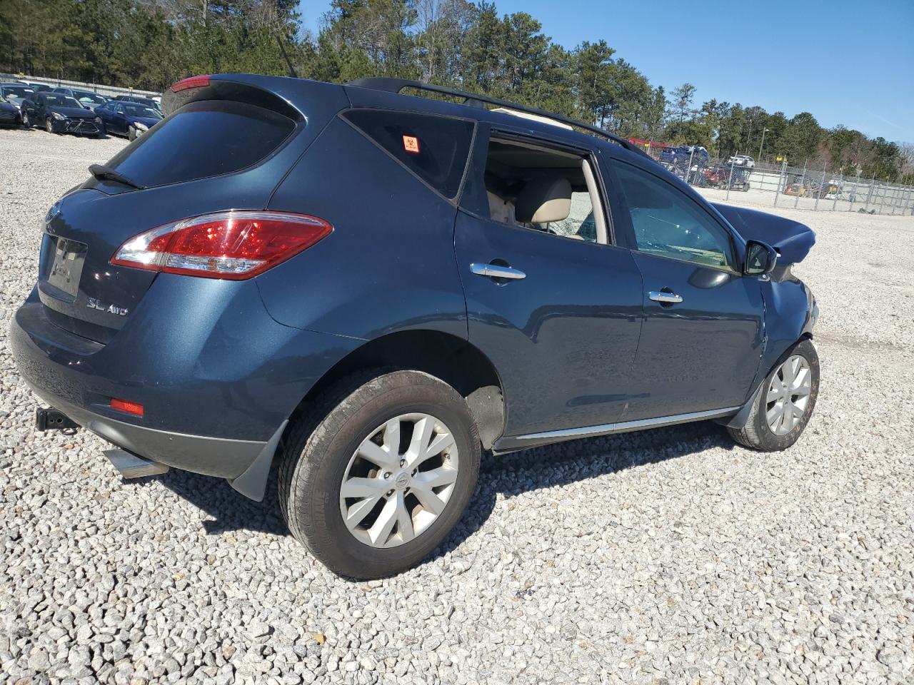 2014 Nissan Murano VIN JN8AZ1MW9EW523749 Copart auction photo, front end / side damage thumbnail 3