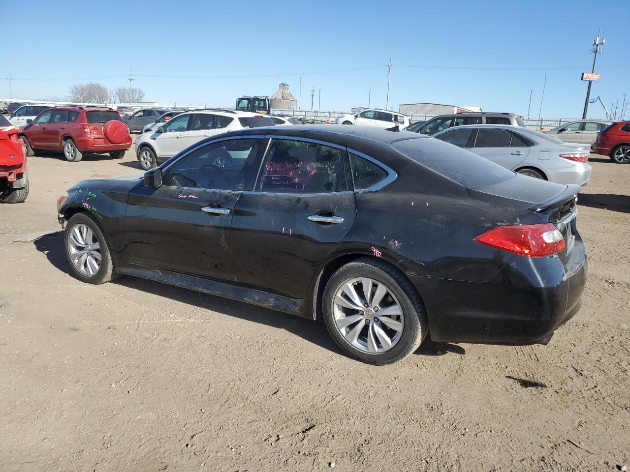 2011 Infiniti M VIN JN1AY1AR6BM570213 Copart auction photo, front end damage thumbnail 2