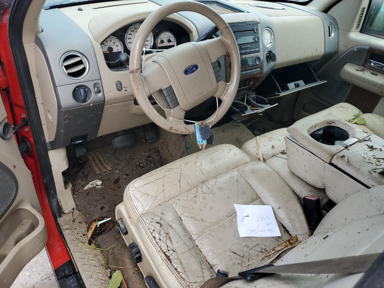 2004 Ford F-150 VIN 1FTPX125X4NC31683 Copart auction photo, water/flood damage thumbnail 8