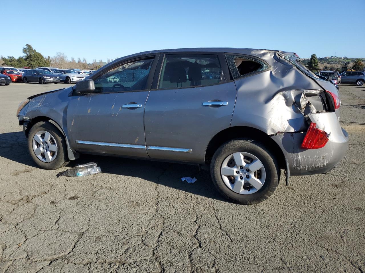 2014 Nissan Rogue VIN JN8AS5MT9EW608978 Copart auction photo, front end / all over damage thumbnail 2