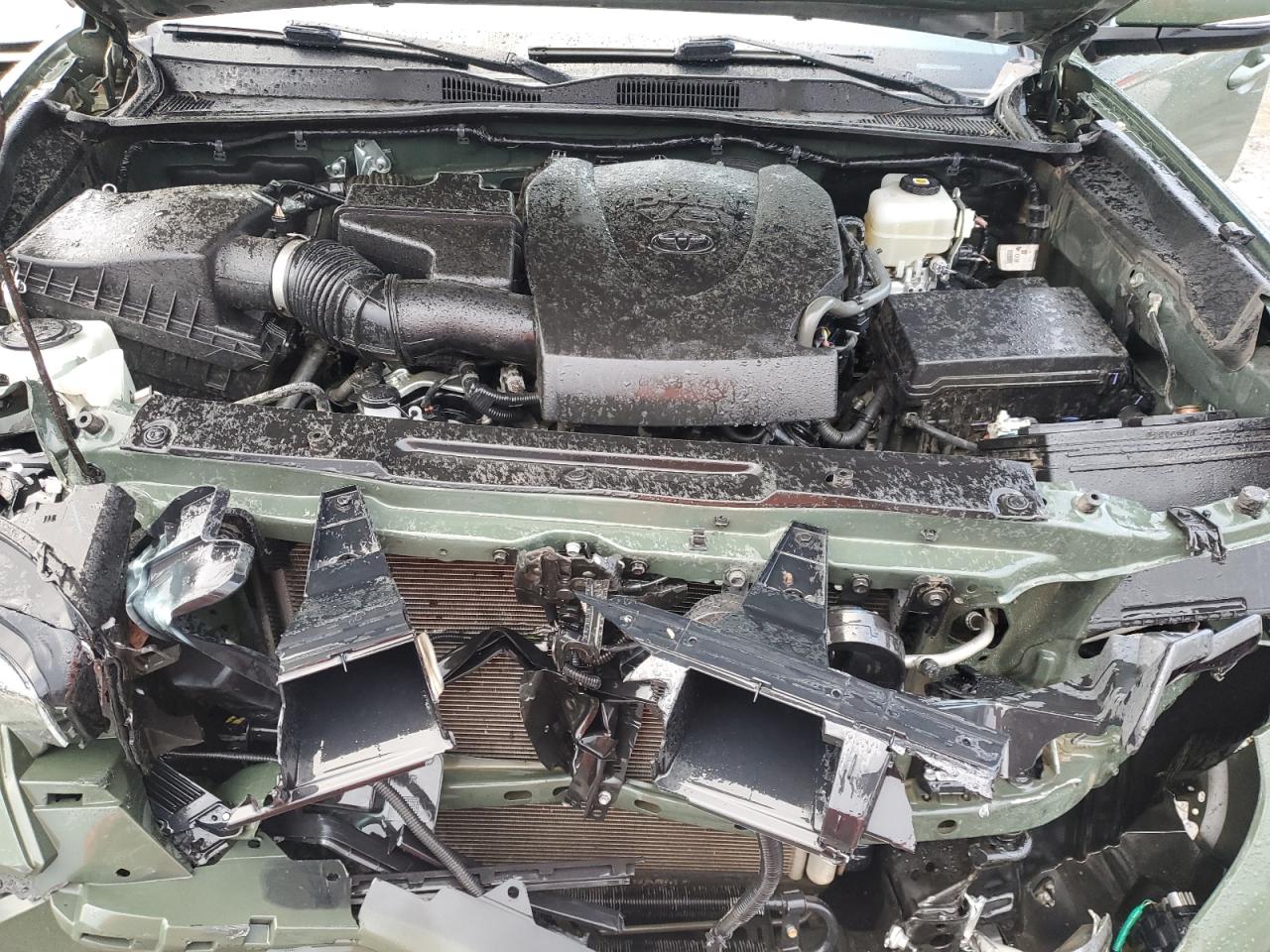 2021 Toyota Tacoma VIN 3TMCZ5AN3MM392226 Copart auction photo, front end / undercarriage damage thumbnail 12