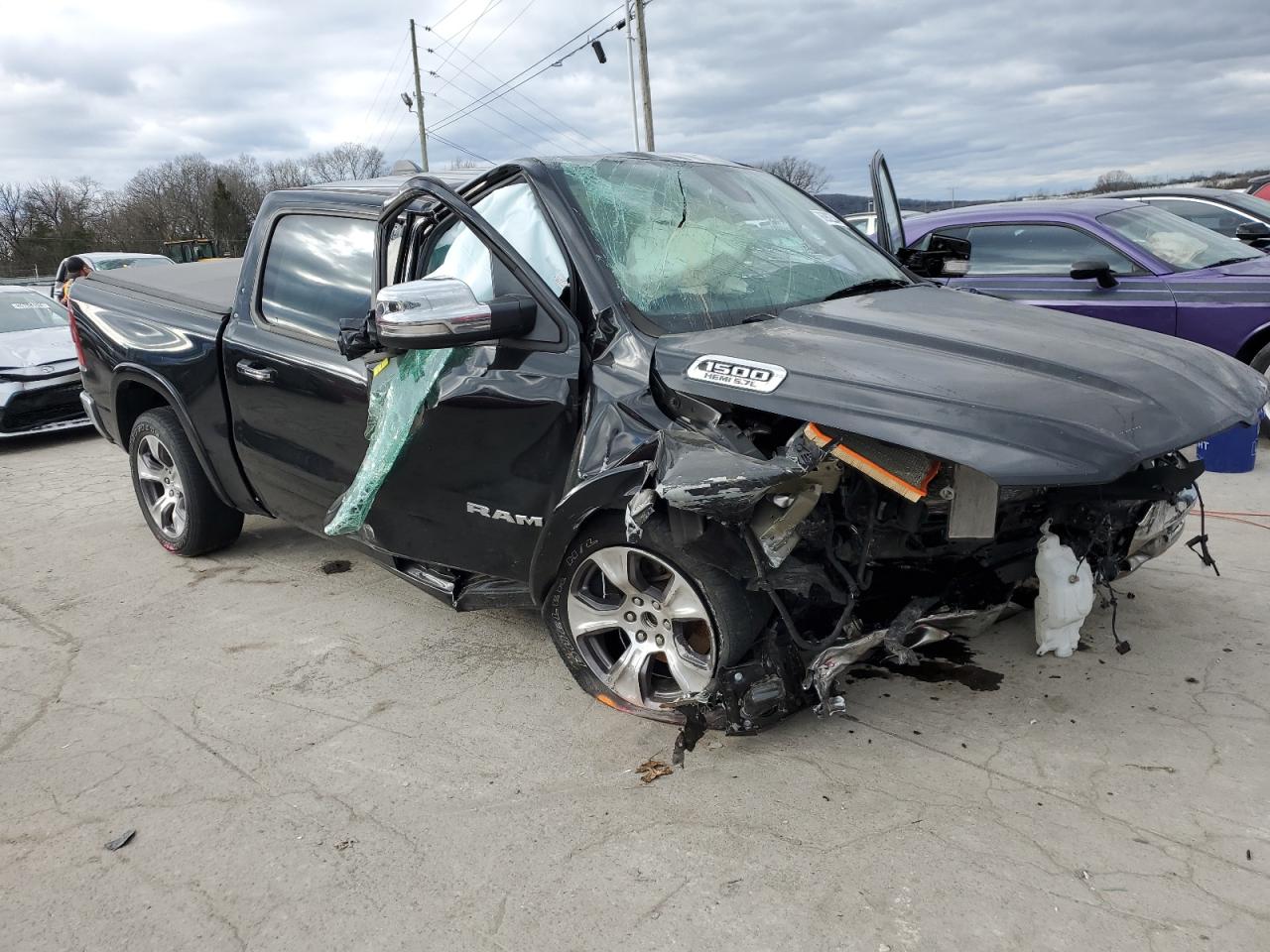 2020 RAM 1500 VIN 1C6RREJT1LN311647 Copart auction photo, all over damage thumbnail 4