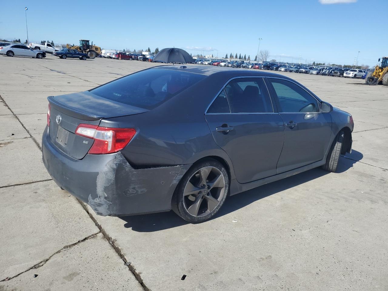 2012 Toyota Camry VIN 4T1BK1FK5CU009108 Copart auction photo, front end / rear end damage thumbnail 3