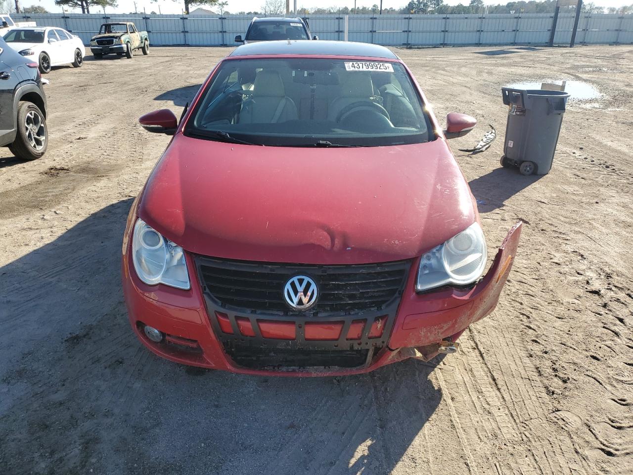 2010 Volkswagen Eos VIN WVWBA7AH9AV009738 Copart auction photo, front end / rear end damage thumbnail 5