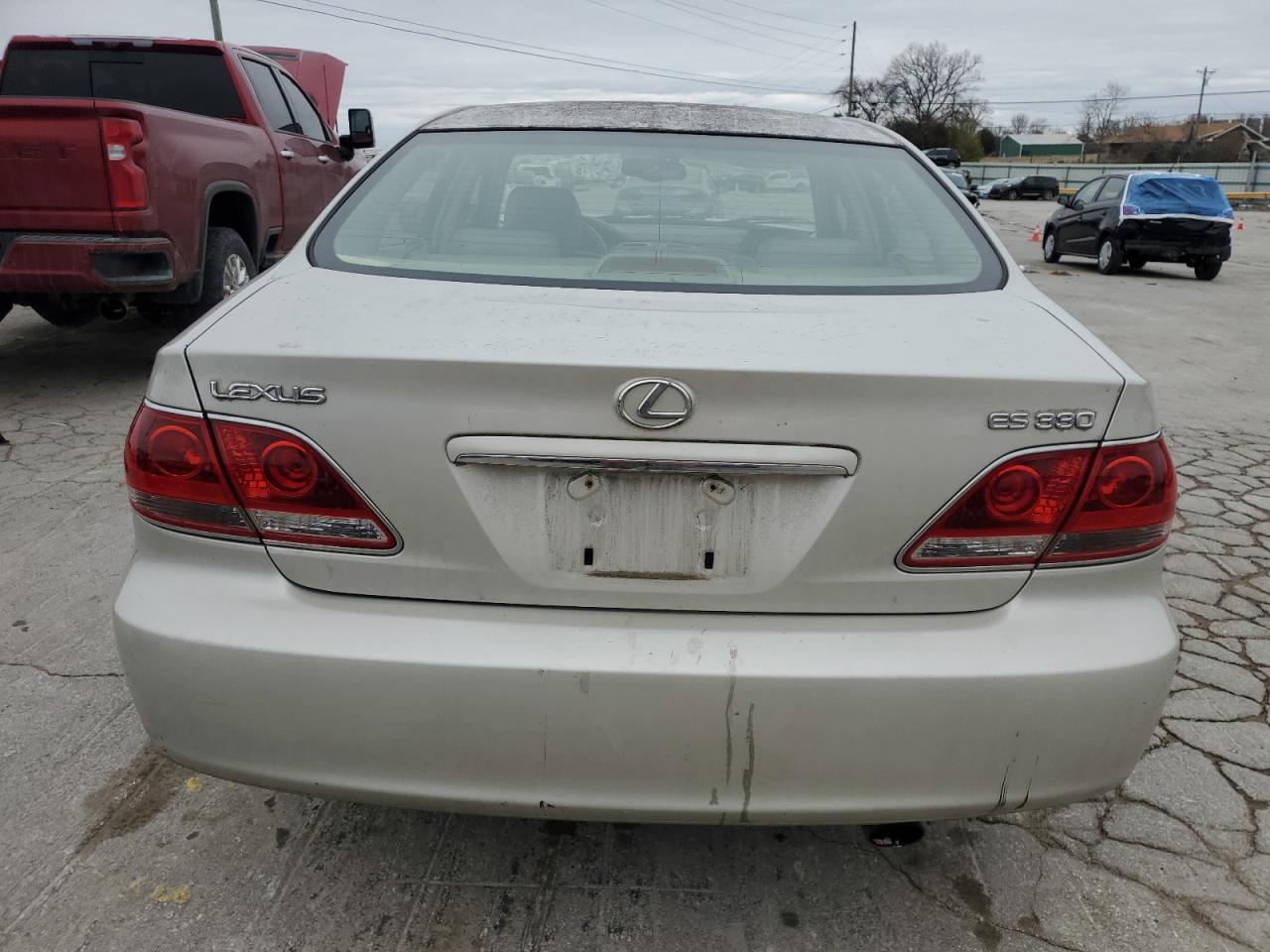 2005 Lexus ES VIN JTHBA30G655128224 Copart auction photo, front end / side damage thumbnail 6