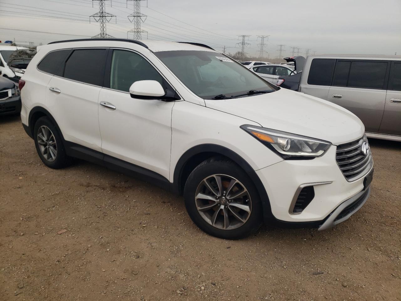 2017 Hyundai Santa Fe VIN KM8SMDHF0HU168038 Copart auction photo, front end / side damage thumbnail 4