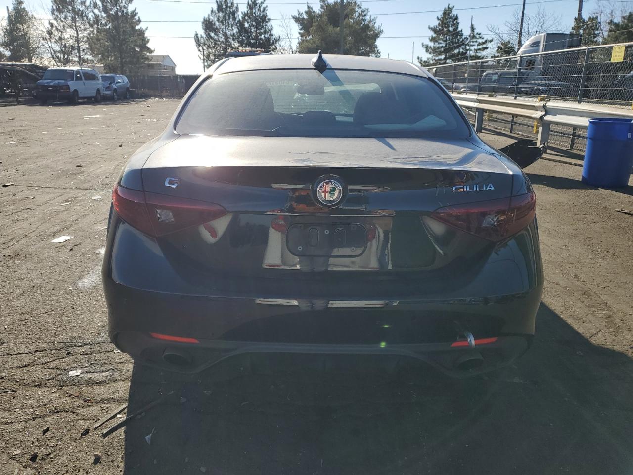 2018 Alfa Romeo Giulia VIN ZARFAECN8J7589857 Copart auction photo, all over damage thumbnail 6