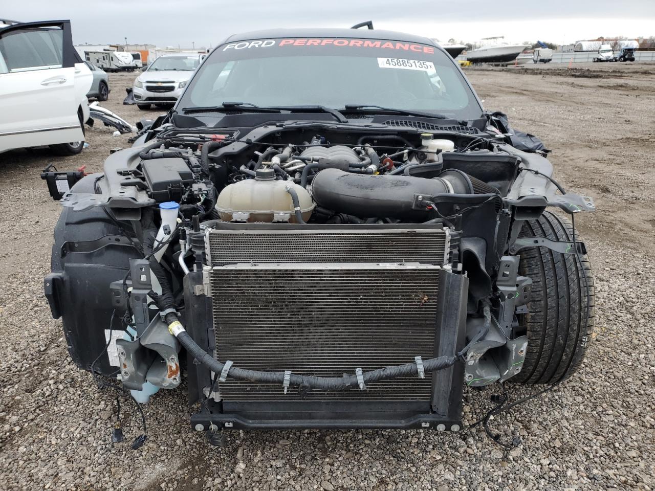 2020 Ford Mustang VIN 1FA6P8CF8L5185884 Copart auction photo, front end / all over damage thumbnail 5