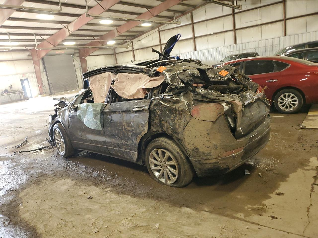 2019 Buick Envision VIN LRBFXCSA0KD004220 Copart auction photo, rollover damage thumbnail 2