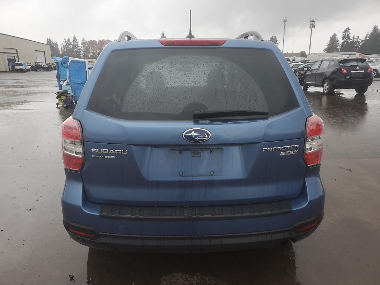 2015 Subaru Forester VIN JF2SJAGC5FH460097 Copart auction photo, side / front end damage thumbnail 6