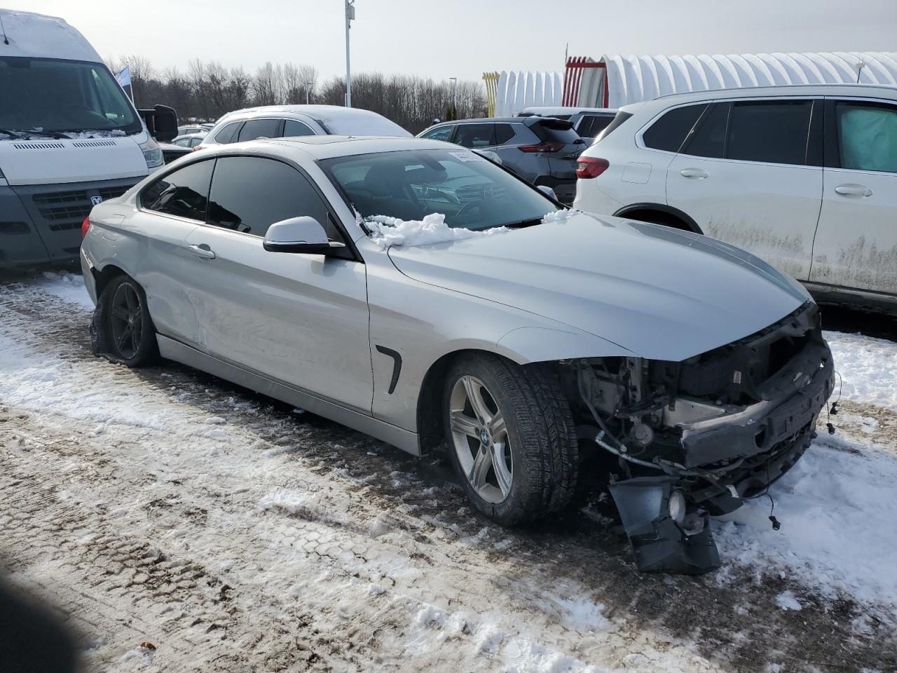 2014 BMW 4er VIN WBA3N9C54EK244897 Copart auction photo, all over / front end damage thumbnail 4