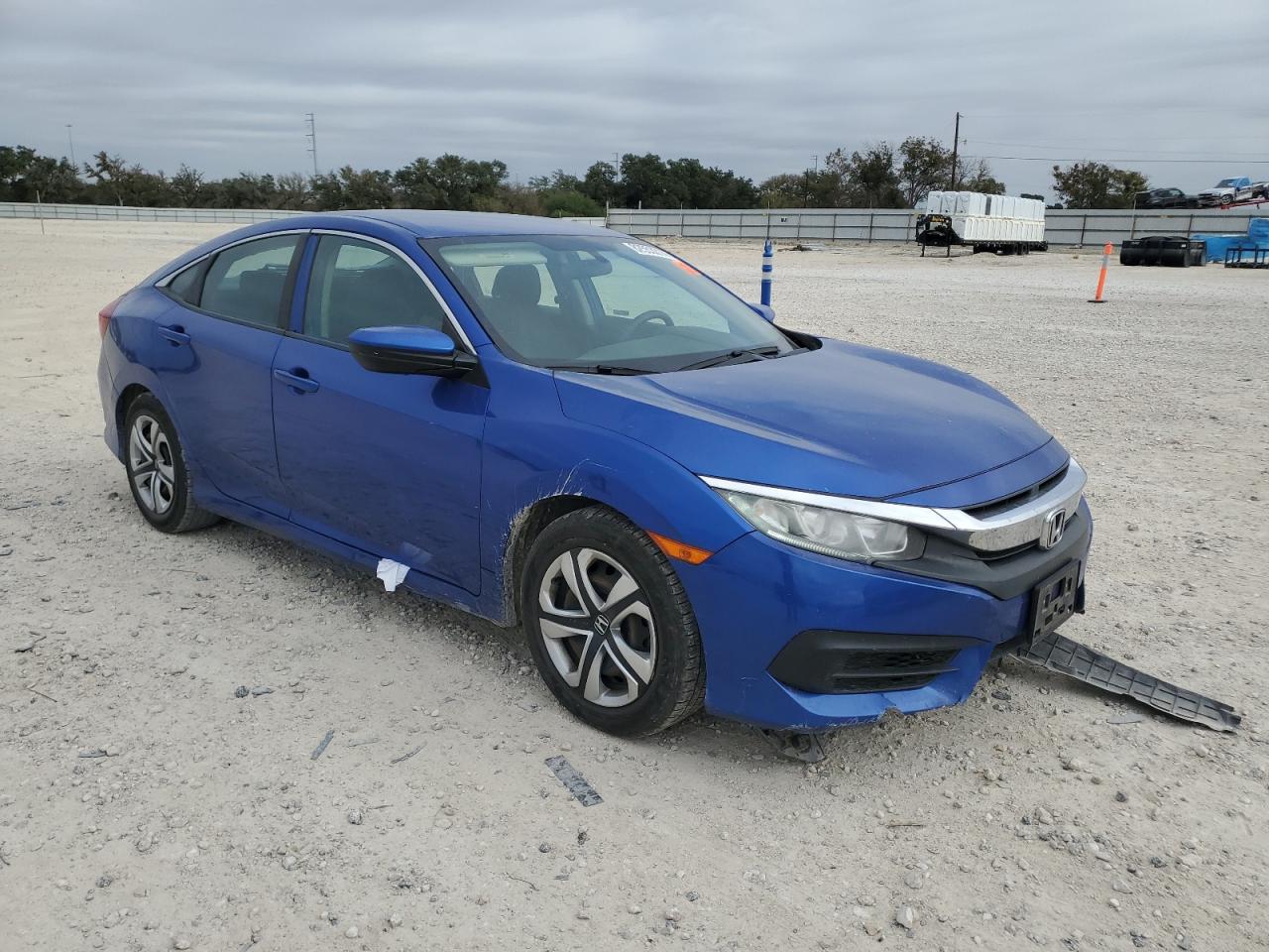 2018 Honda Civic VIN 2HGFC2F57JH596805 Copart auction photo, undercarriage / front end damage thumbnail 4