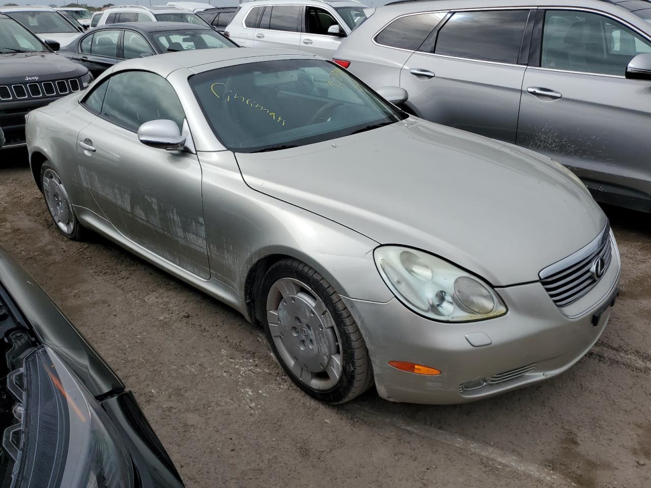 2003 Lexus SC VIN JTHFN48Y130043262 Copart auction photo, water/flood damage thumbnail 4