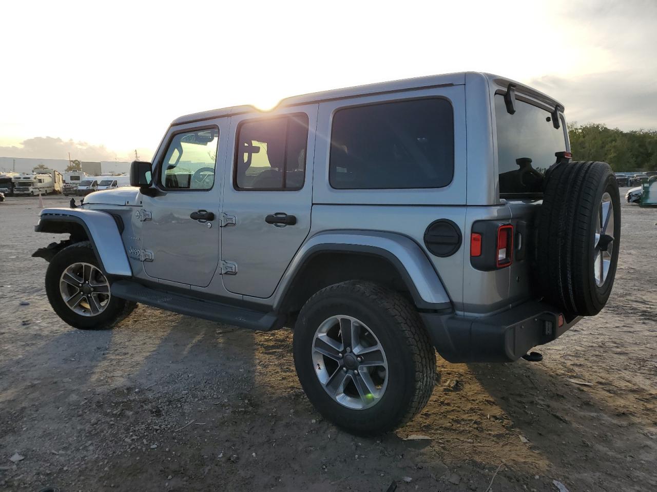 2019 Jeep Wrangler VIN 1C4HJXEG3KW548590 Copart auction photo, front end damage thumbnail 2