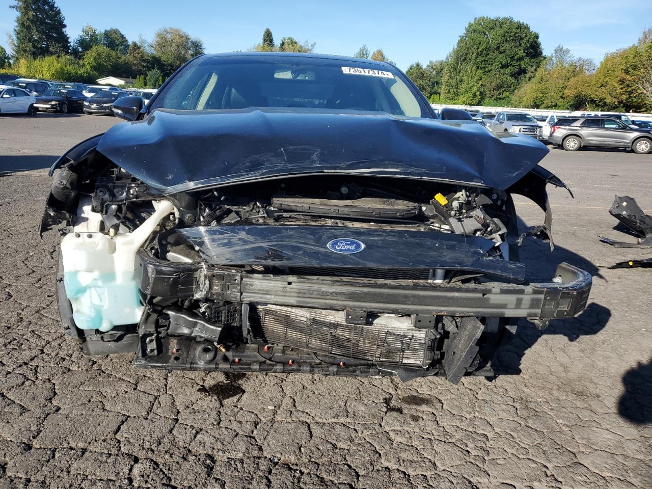 2018 Ford Fusion VIN 3FA6P0HD7JR240974 Copart auction photo, front end damage thumbnail 5