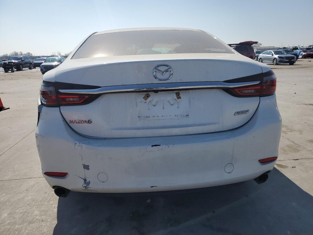2018 Mazda 6 VIN JM1GL1VM9J1311235 Copart auction photo, side / rear end damage thumbnail 6
