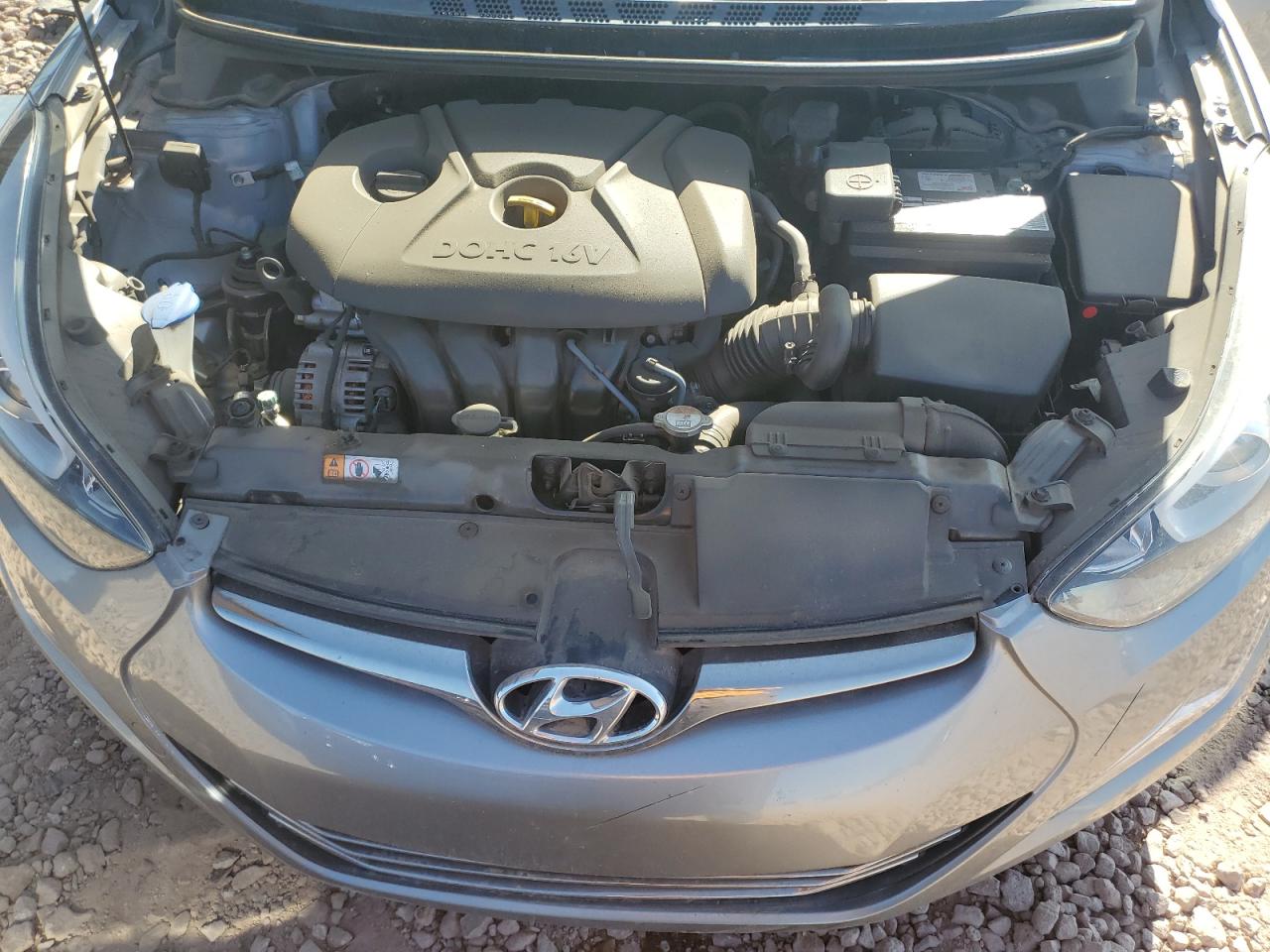 2015 Hyundai Elantra VIN 5NPDH4AE7FH593332 Copart auction photo, vandalism damage thumbnail 11