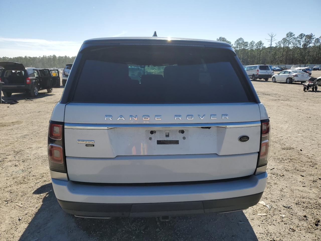 2020 Land Rover Range Rover VIN SALGV5SE9LA567952 Copart auction photo, front end damage thumbnail 6
