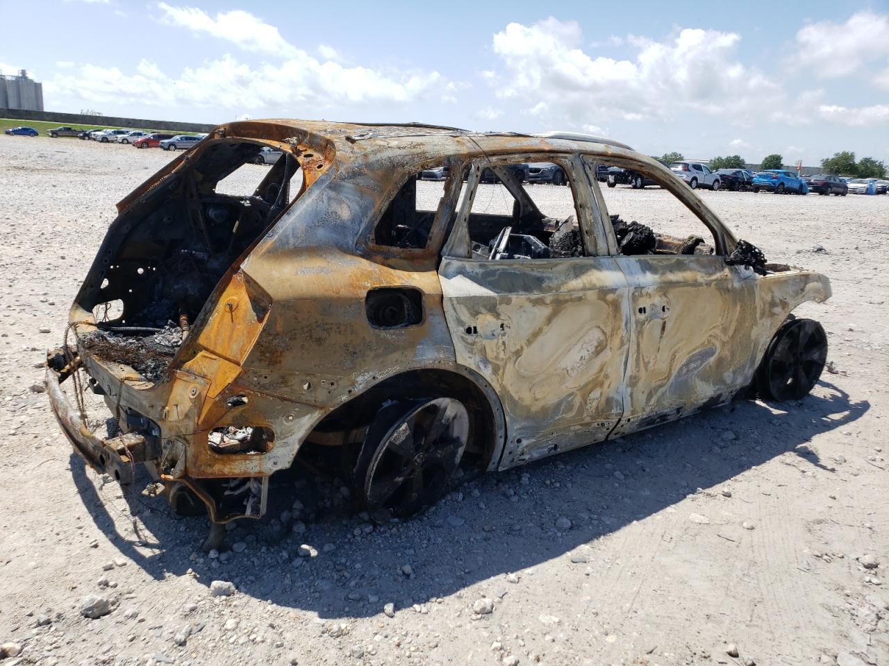 2020 Audi Q5 VIN WA1ANAFYXL2114695 Copart auction photo, burn damage thumbnail 3