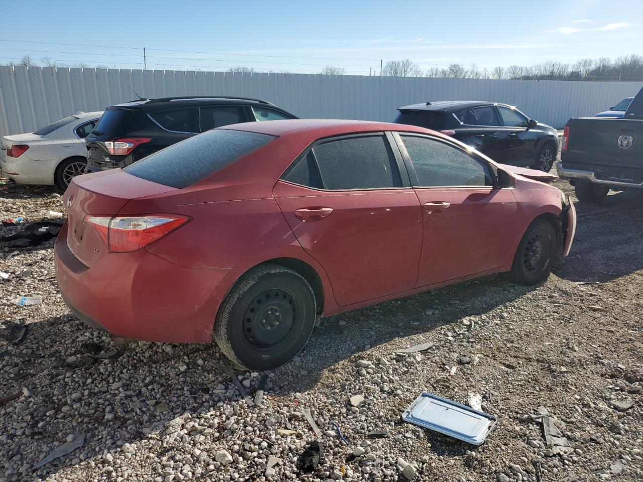 2014 Toyota Corolla VIN 2T1BURHE2EC100034 Copart auction photo, all over damage thumbnail 3