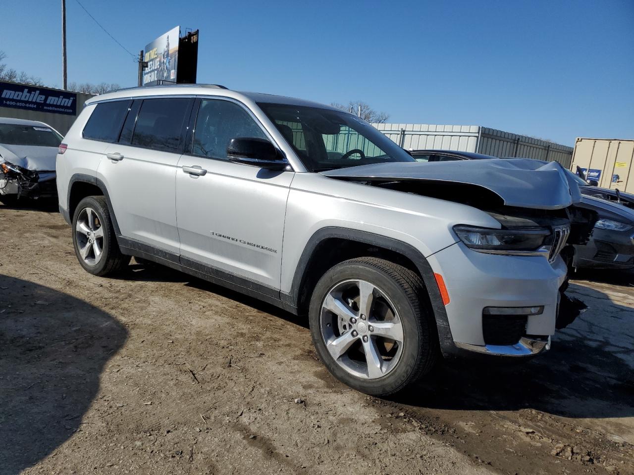 2021 Jeep Grand Cherokee VIN 1C4RJKBG5M8118501 Copart auction photo, front end damage thumbnail 4
