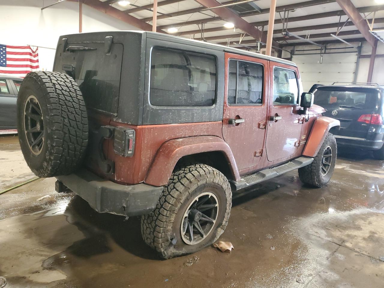 2014 Jeep Wrangler VIN 1C4HJWEGXEL278824 Copart auction photo, front end damage thumbnail 3